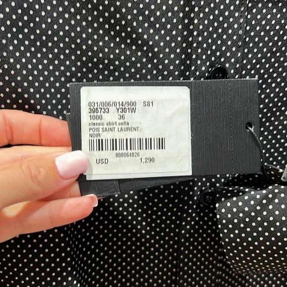 Saint Laurent Classic Shirt PolkaDot size 36